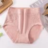 Ropa interior para madre Ropa interior para mujer Algodón Puro Antibacteriano Cintura Alta Personas de mediana edad y mayores Talla grande Pantalones cortos para mujer
