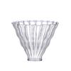 Funil de café em vidro borossilicato espesso com alto teor de borosilicato, bule de café manual com filtro, copo de vidro listrado, filtro de café por atacado
