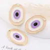 Accesorios DIY de aleación para goteo de aceite Ojo del Diablo, colgante de ojo redondo transfronterizo, colgante de llavero, accesorios de joyería