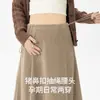 Falda midi para mujer embarazada petite otoño e invierno estilo Myer sin soporte para el vientre usable pre y posparto vestido largo para mujer embarazada envío directo
