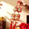 Decoraciones para el Festival de Primavera y Año Nuevo, linternas de bambú hechas a mano, decoraciones colgantes para puertas interiores, regalos de inauguración de casa, adornos para el nuevo hogar