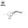 Stud para Ceja Curva de Aleación de Titanio F136, Barra para Oreja, Cuidado del Oído, Estilo Simple, Stud para Nariz de Mujer, Stud para Labio, Venta al por Mayor desde la Fábrica de Origen