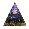 Venta Caliente Transfronteriza Pirámide de Cristal Nueva Creativa Hogar Escritorio Hecho a Mano Pegamento Desmagnetización Bola de Cristal Pirámide Adornos