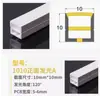 Lâmpada LED de Silicone Flexível com Carcaça, Calha Linear Embutida Montada na Superfície, Mangueira de Tira de Luz Suave Dobrável