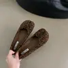 Zapatos Planos de Suela Lisa para Mujer 2024 Nuevos Retro de Suela Blanda Zapatos de Pezuña de Cerdo Zapatos de Punta Dividida Nicho Zapatos Plegados de Abuela Mocasines