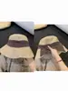 Sombrero de Pescador de Algodón y Lino Estilo Japonés para Mujer, Sombrero de Cubo con Banda de Tela Color Block de Verano, Sombrero de Protección Solar, Transpirable, Sensación de Alta Gama, Sombrero de Sol para Viajes de Vacaciones