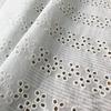 Atacado de fábrica oco totalmente bordado à máquina algodão jacquard camisa acessórios de vestuário bordados pano bordado à máquina