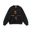 Sudadera con capucha de moda transfronteriza para hombre, sudadera con capucha de manga larga oversize vintage estampada europea y americana, lavada
