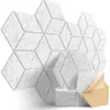 Paneles Insonorizantes de Fibra de Poliéster Autoadhesivos Hexagonales para Paredes de Fondo, Paneles Absorbentes de Sonido Creativos de Fibra de Poliéster Hexagonales para Reducción de Ruido