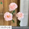 26 Novos Modelos de Flores Artificiais Rosa Claro para Salões de Banquete de Casamento, Flores Artificiais para Decorações de Corredor de Casamento, Arranjos de Flores, Flores de Seda