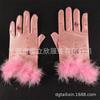 Luvas de Tecido para Crianças, Luvas com Formato de Coração da Moda Europeia e Americana, Decoração com Estampa Pintada à Mão, Acessórios Fofos para Festas e Apresentações