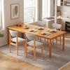 Mesa de Jantar para Apartamento Pequeno Mesa de Jantar Moderna Minimalista Retangular de Madeira Maciça para Casa Conjunto de Mesa e Cadeiras