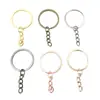 Llavero con Cadena 30Mm/25Mm Aleación de Zinc Llavero Accesorios DIY Llavero Multicolor Opcional