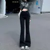 Jeans skinny preto Feminino Primavera e Outono cintura alta stretch slim modelador calças ferradura alto alongado calças varredora