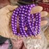 Accesorios de joyería de perlas vidrio perla de imitación accesorios DIY cadena de pulsera bola de pelo llavero colgante regalo cadena corta pequeña