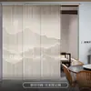 Cortina de Pantalla, Cortina para Puerta Corredera, Divisor Suave para Sala de Estar, Sala de Té, Oficina, Persianas Enrollables Opacas y Transpirables, Cortina de Puerta a Prueba de Mosquitos
