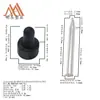 Dispositivo de Succión de Líquidos 20-400 Tapa de Gotero Semirrayada, Tetina de Silicona Mate Estándar, Tubo de 75, Accesorios de Tubo de Vidrio Transparente en Stock