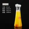 Jarra de Jugo Acrílica Jarra para Mezclar Cócteles Jarra Rayada para Jugo Jarra de PC Resistente al Calor para Bebidas Bar Restaurante Jarra para Agua Fría Comercial