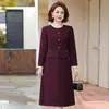 Vestido Elegante de Otoño de Alta Gama 2026 para Mamá con Diseño de Cintura Adelgazante, Adecuado para Todos los Tipos de Cuerpo, Vestido Chic