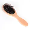 Peine de madera con masaje de fábrica, cojín de aire, aguja de plástico, peine para la recuperación del cabello, cabello largo y corto enredado, peine de madera liso, venta caliente