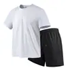 2026 Nuevo Estilo Retro Americano Camiseta de Manga Corta Raglán Cuello Pequeño Traje Deportivo de Secado Rápido Traje de Fitness de Verano