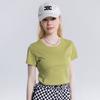 Nova Camiseta de Algodão Mercerizado de 15 Cores Dupla Face 80 Fios para Mulheres Branca Manga Curta Verão Solta Gola Redonda V Top Camiseta para Usar por Baixo