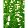 Decoração Folha de Rabanete Verde de Rattan Folhas de Árvore Falsas Cipós Verdes Cipós de Flor de Plástico Tubos de Água Dutos de Ar Condicionado Cobertura Folhas Verdes
