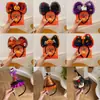 Sombreros de Halloween transfronterizos: Diadema de felpa de fantasma de calabaza, diseño versátil de nicho, disfraz de cosplay, accesorio para el cabello peculiar para mujeres