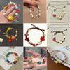 Pulseira de Miçangas Botão de Dopamina para Mulheres, Estilo Designer, Joias Modelo Novo 2025 para Estudantes Crianças, Presente de Aniversário, Transfronteiriço