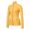 Chaqueta de Yoga para Otoño e Invierno, Cuello Alto Ajustado, Ropa Deportiva para Fitness, Running, Yoga, Top Ajustado de Manga Larga para Mujer, En Stock al por Mayor