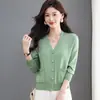 Roupas femininas transfronteiriças 2026 para mães, suéteres slim-fit para primavera, outono e inverno, camisetas básicas, malhas para mulheres de meia-idade e idosas, peças de outer wear versáteis