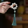 Pulsera de Cuentas Redondas para la Punta del Dedo de Raíz de Bodhi de Jade Blanco, Cuentas Budistas para Sostener en la Mano, Juguete Suave para Girar con los Dedos, Venta al por Mayor