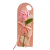 Flores artificiais de rosa acabadas, flores artificiais tricotadas à mão, rosas artificiais decorativas para ambiente, presentes de flores tecidas