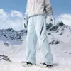 Pantalones de Esquí 3 en 1 para Exteriores para Hombres y Mujeres, Otoño/Invierno, Cortavientos, Repelente al Agua, Desmontables, Pantalones de Trabajo Paracaidista para Senderismo de Pareja