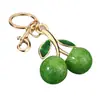 Llavero de Cereza con Purpurina, Colgante de Aleación de Fruta Simulada, Linda Decoración de Bolso para Niñas, Pequeño Regalo Creativo en Stock
