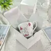 Ventas Directas Transfronterizas Estilo Europeo Lujo Ligero Encaje de Hierba Tang Porcelana de Hueso Exquisita Taza Oficina en Casa Taza de Café Latte Regalo