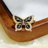 Anillo Nuevo de Esmalte Vintage con Lazo de Cinta para Mujer Versátil Nicho Alto Gama Anillo para Dedo Índice de Mariposa