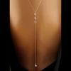 En stock Cadena de Pecho Cadena Corporal Europea y Americana Puro Deseo Cadena de Espalda Tridimensional Accesorios de Moda Elegantes de Lujo Ligero para Celebridades de Internet