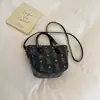 Bolso tipo cubo bolso de mano pequeño para mujer, nuevo bolso tote tipo cesta de verano 2026 con textura, bolso de hombro versátil