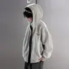 Ropa para niños para niños, chaqueta de otoño 2026 nuevo estilo primavera-otoño, sudadera cárdigan elegante para niños mayores en otoño