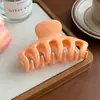 Pinza para el pelo de calabaza para PC de alta calidad, Pinza para el pelo grande versátil de color caramelo, Pinza de tiburón duradera y elegante, Accesorio para el pelo para coleta