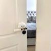 Bonita funda protectora para manija de puerta con forma de nube sonriente, ideal para decorar el hogar. Buena funda protectora antiestática y anticolisión para manija de puerta.