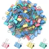 Fábrica Vende Clips Metálicos Negros para Carpeta, Clips para Documentos, Papelería de Oficina y Clips Mixtos de Almacenamiento