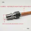 Aço Inoxidável 304 Tipo Flare Conexão para Tubo Conector para Tubo de Cobre Flare Rosca Macho Terminal Reto Flare Conexão de Cobre