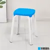 Banqueta de Plástico Casa Oito Furos Redonda Banqueta Mesa de Jantar Banqueta Colorida Simples Espessada Moderna Falsa Malus Banqueta Alta