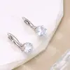 Joyería de Moda Europea y Americana, Pendientes Incrustados de Circonita, Pendientes Elegantes, Clips para Orejas Simples y de Alta Gama, Joyería Versátil Transfronteriza al por Mayor