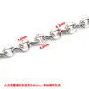 Cadena para Labios de Acero Inoxidable Cadena para Labios Cadena para Bolsos DIY Cadena para Collar Pulsera Acero de Titanio Joyería que No se Desvanece Accesorios Material de Cadena