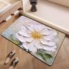 Alfombra de Piso Absorbente de Barro Diatómico Pintura al Óleo 3D Alfombra de Piso Antideslizante Puerta de Baño Alfombra de Baño de Secado Rápido Felpudo de Baño