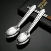 Cucharas de Acero Inoxidable al por Mayor para Uso Doméstico, Cucharas de Postre, Cucharas para Revolver Café, Cucharas de Sopa Estilo Tailandés, Cucharas de Mesa