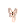 Anillo Falso para Nariz en Forma de U Personalizado de Venta Caliente Transfronterizo en Amazon, Tachuela para Nariz de Mariposa con Pedrería, Clip para Nariz sin Perforación Estilo Europeo y Americano, Joyería para Nariz